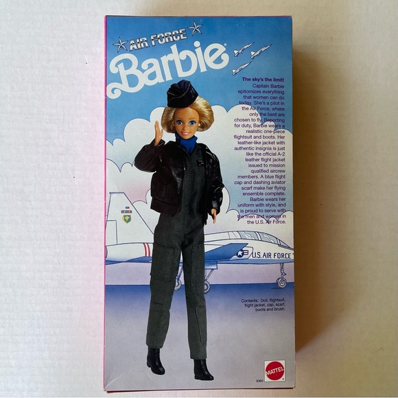 Air Force Barbie #3360 VINTAGE Stars 'n Stripes Mattel 1990 Special Edition - Picture 5 of 6